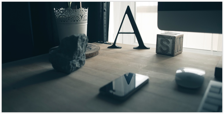 image of a letter on a table